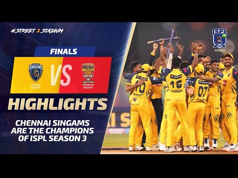 Chennai Singams are the ISPL Season 3 champions! 🏆