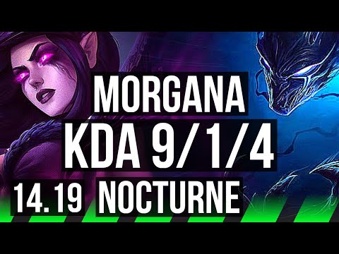 MORGANA vs NOCTURNE (JGL) | 9/1/4, Dominating | EUW Master | 14.19