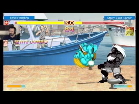 Ultra Street Fighter 2 1st Online MP pt10 - World's Worst Blanka Mirror Match