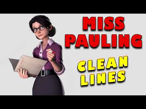 Team Fortress 2: Miss Pauling Clean Voice Lines [ No Extra Sound Effects ]