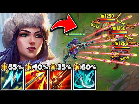 When Caitlyn upgrades her Sniper Rifle to a Machine Gun... (BARRAGE OF BULLETS)