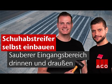 Bodengleicher Schuhabstreifer für den Eingangsbereich | ACO Haus & Garten