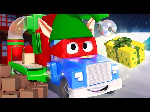 Supercamionul sanie gigantica - Super Camionul Carl în Orasul Masinilor 🚚 ⍟ Desene pentru copii