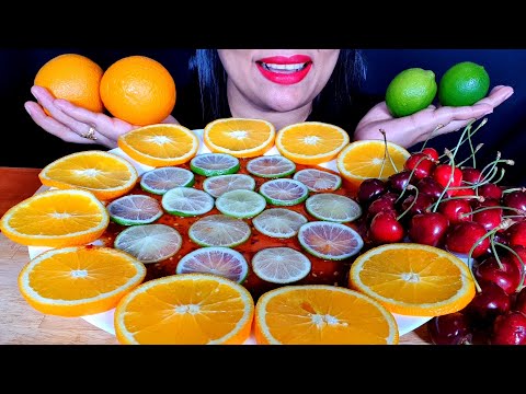 ASMR:EXTREME SOUR LIME+CHERRY +MALTA+SPICY AND SWEET SAUCE*EATING SOUND *||ZAKIA-SPICY ASMR