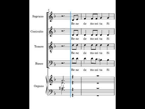 Benedetto sei tu Signore Frisina tenori ritornello