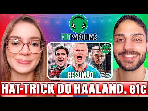 Profª de Geografia Reage｜♫ HAT-TRICK DO HAALAND, FLAMENGO AVASSALADOR, DANI PRESO…｜FutParódias｜REACT