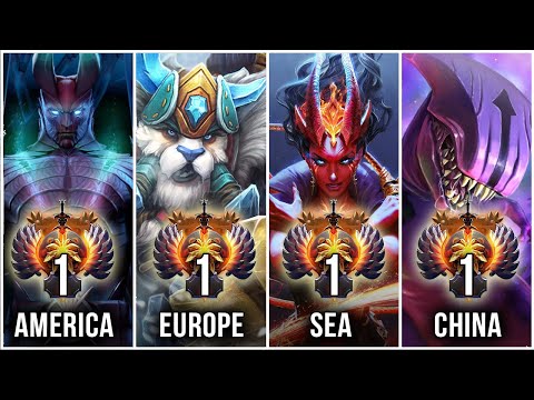 TOP-1 MMR - BEST Rank of all regions in Dota 2