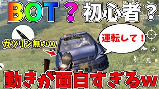【荒野行動】ガソリン無い車に乗ってキレる初心者が面白すぎたｗｗｗｗｗ
