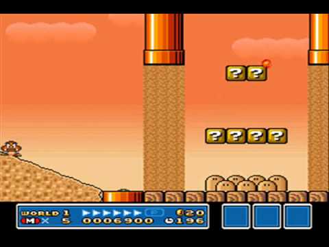 SMB3 for Super Mario All-Stars Custom Level #255 - Desert Outskirts