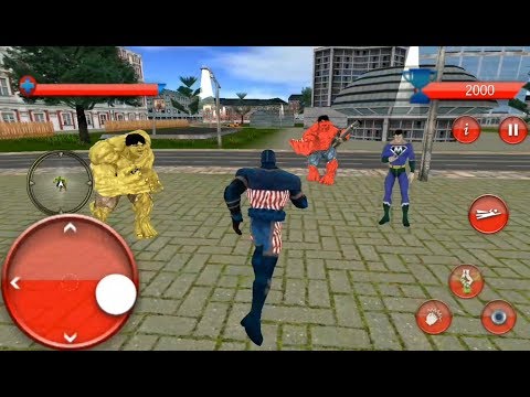 Flying Captain Robot Superhero Crime Battle | Captain Hero City Rescue - Android GamePlay