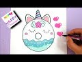 Drawing and Painting - HOW TO DRAW A CUTE UNICORN DONUT EASY