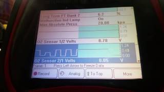 How to diagnose a lazy o2 oxygen sensor using live data