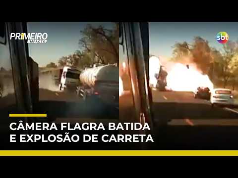 Batida entre carretas provoca explosão, mata 4 pessoas e deixa feridos em rodovia | #PrimeiroImpacto