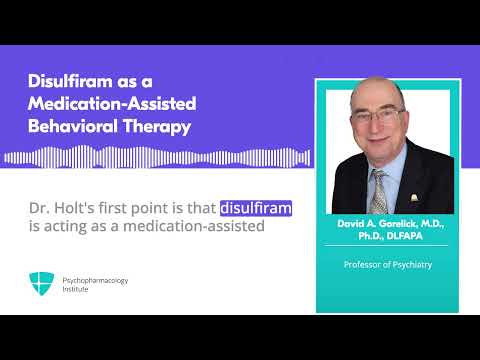 Alcohol Use Disorder: Should Disulfiram Be First-Line?