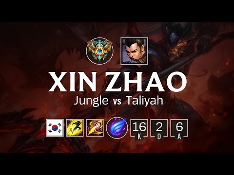 Xin Zhao Jungle vs Taliyah - KR Challenger Patch 8.12