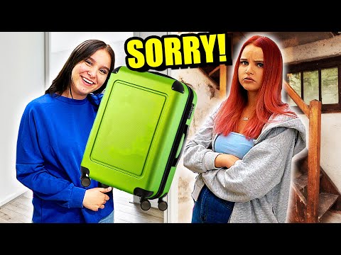 Schwester muss in den KELLER einziehen ! 😂 (neue Wohnung) - Celina