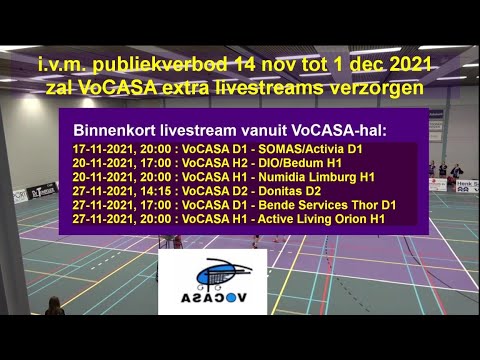 Aankondiging Livestream VoCASA 17, 20 en 27 nov