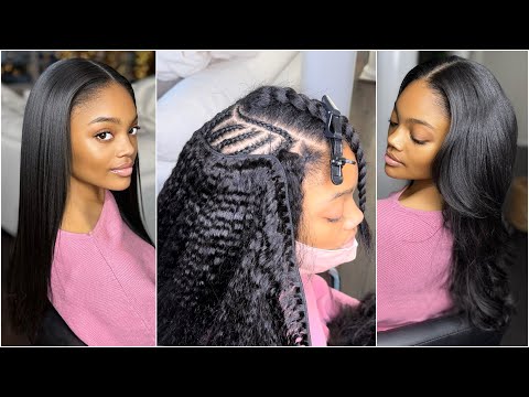 Updated Sew-in Tutorial | Kinky Straight Texture | ft.