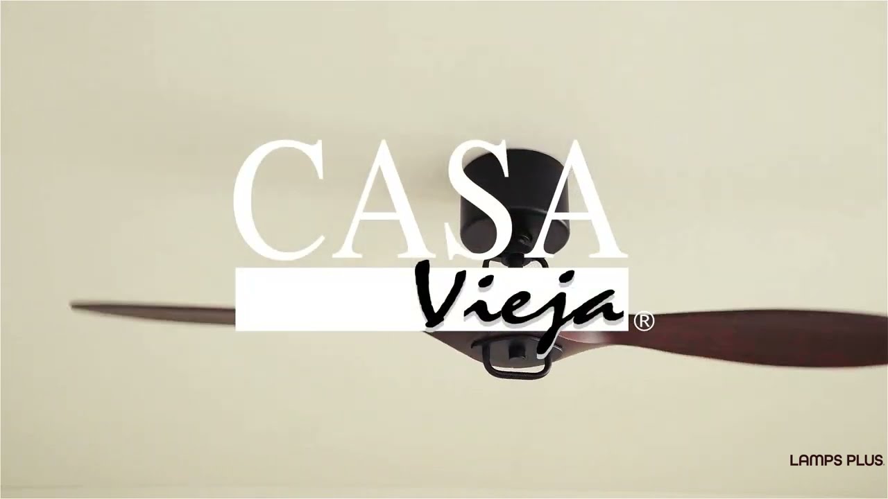 Video 1 Watch A Video About the Casa Vieja Longbow Black and Walnut Indoor Outdoor Ceiling Fan
