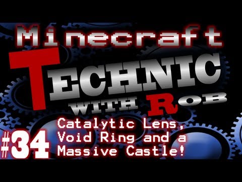 Minecraft Technic Part 34 Catalytic Lens, Void Ring and a Massive Castle!