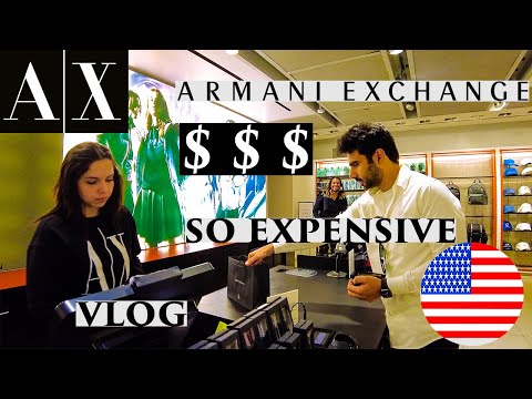 Armani Exchange | Compras nos EUA | Funcionários simpáticos | Nova York | TravelVlog | Vlog de compras de luxo |Eng