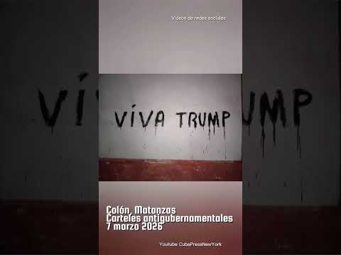 Colón , Matanzas, Carteles contra la dictadura 