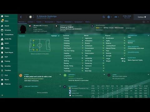 Edoardo Goldaniga in 2020 Football Manager 2017