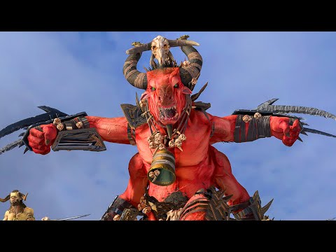 BEASTMEN Vs DAEMONS OF CHAOS - Total War: Warhammer 3