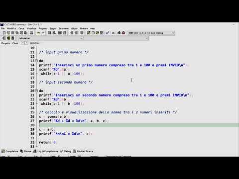 Linguaggio C - un primo semplice programma