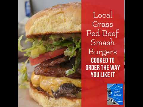 Local Grass Fed Beef Smash Burgers
