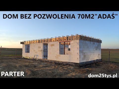 DOM BEZ POZWOLENIA 70M2 "ADAŚ" | MIECHÓW | PARTER w 30 MINUT