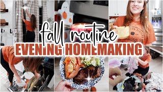 ✨ EVENING HOMEMAKING CLEAN WITH ME // cooking + cleaning motivation + bedtime routine