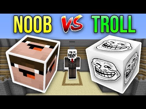 NOOB VS TROLL ŞANS BLOKLARI CHALLENGE - Minecraft