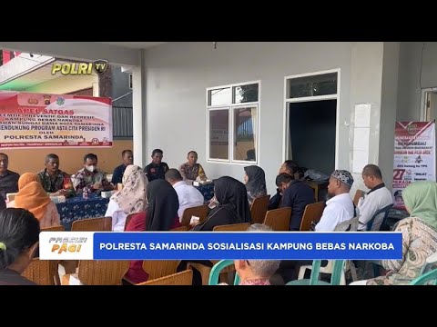 POLRESTA SAMARINDA SOSIALISASIKAN KAMPUNG BEBAS NARKOBA