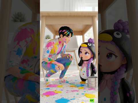 Why Are Rumi and Jinu Hiding? 😱🎨 Used Kling 4K 🎞️ #KPopDemonHunters #Rumi #Jinu #KlingAI #Kling4K