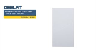 Radiant Electric Wall Heating Panel - 20