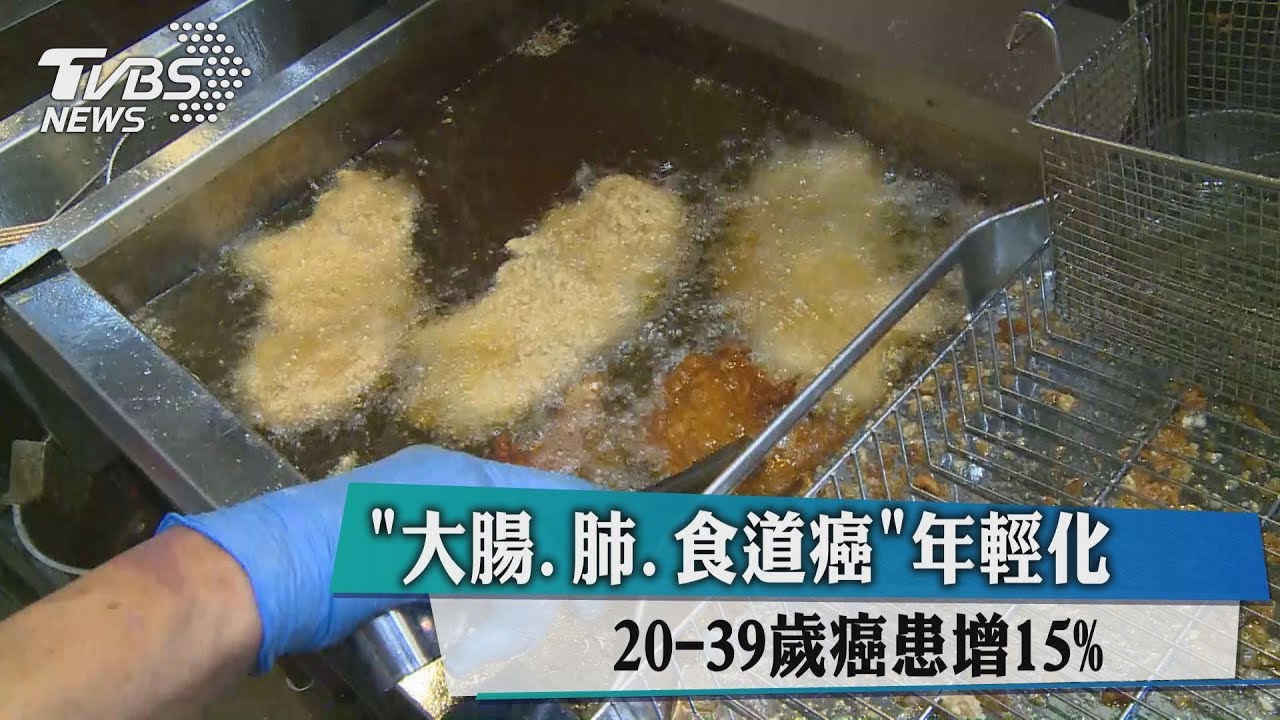 「大腸、肺、食道癌」年輕化　20至39歲癌患增15%
