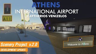 Athens Intl. Airport Eleftherios Venizelos (LGAV) Scenery video