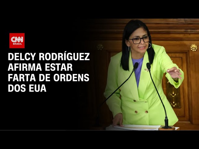 Presidente interina da Venezuela diz estar “farta” de ordens dos EUA | BASTIDORES CNN