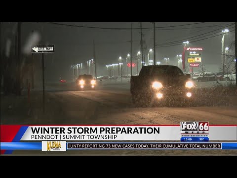 Erie residents and PennDOT officials preparing for holiday winter blast