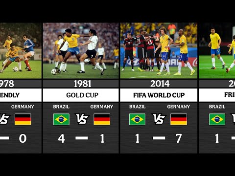 BRAZIL VS GERMANY HEAD TO HEAD ALL MATCHES RESULTS | Germany 🇩🇪 VS Brazil 🇧🇷