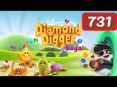 Diamond Digger Saga Level 731 - No Boosters