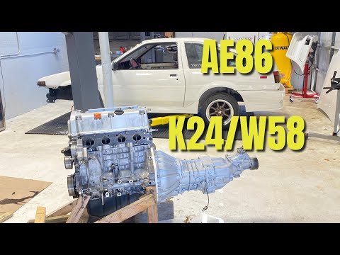 AE86 K24/W58 Supra Transmission Adapter Plate EP.6