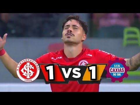 Internacional 1 x 1 Caxias - Gols - Gaúchão 2023