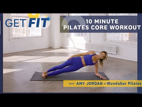 10 Minute Pilates Core Workout with Amy Jordan x WundaBar Pilates | Get Fit | Livestrong.com