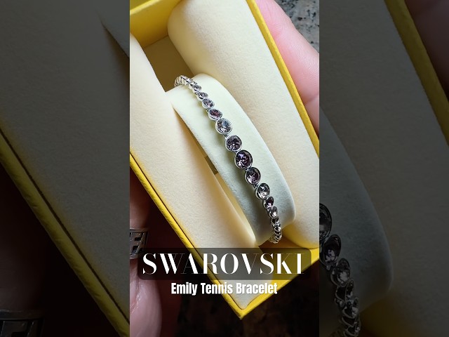 Vídeo relacionado con Swarovski Pulsera Imber Emily, Blanca, Baño tono oro rosa