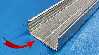 A TRULY CRAZY IDEA!! This guy makes decorative bricks from a section of a profile for drywall