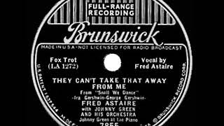 1937 OSCAR-NOMINATED SONG: They Can’t Take That Away From Me - Fred Astaire