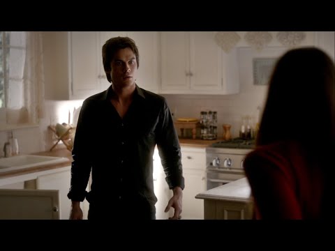 TVD 4x6 - Elena hallucinates with the hunter again and runs away, Klaus takes her | Delena Scenes HD
