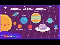 Planets Song Zoom Zoom Zoom We Re Traveling Around The Sun The Kiboomers